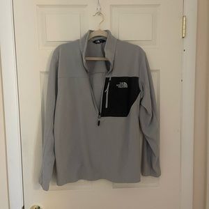 North Face Men’s Pullover, Grey, size Large